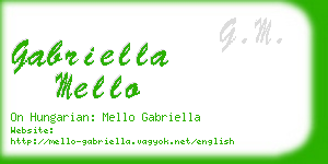 gabriella mello business card